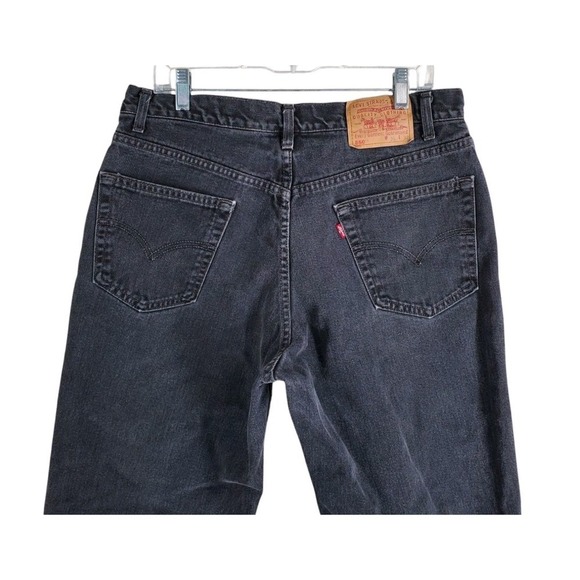 Levi's Other - Vtg Y2K Levis 550 Black Jeans Men 36x32 Relaxed Tapered Hi Rise Canada (33x30.5)